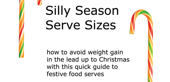 portion control and serve sizes of christmas foods