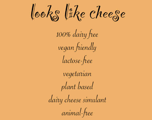 words describing animal-free 'cheese'