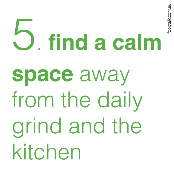 Tip 5 to avoid covid-kilos. Move away from the daily grind & kitchen.